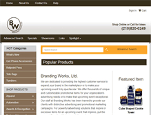 Tablet Screenshot of brandingworksltd.com